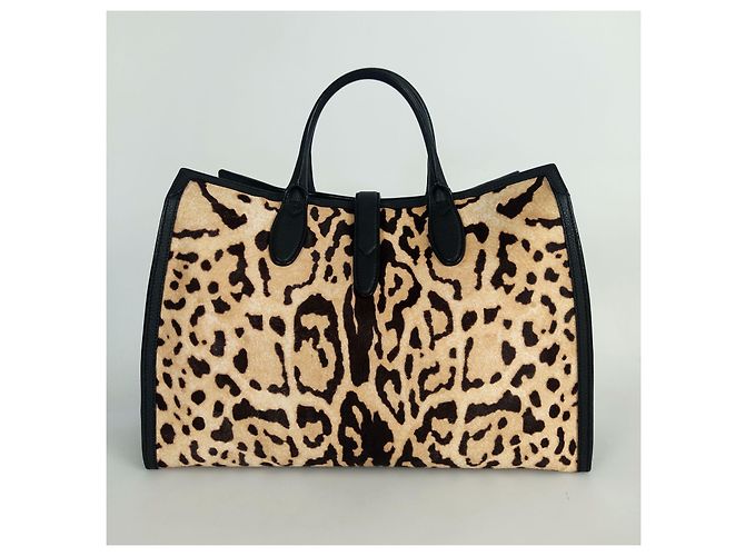 Borsa Gucci Shopper Jackie maculata - vista 3