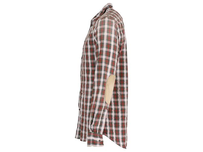 Dsquared2 Camisa xadrez com cotoveleira em algodão multicolorido - vista 2