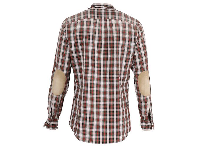 Dsquared2 Camisa xadrez com cotoveleira em algodão multicolorido - vista 3