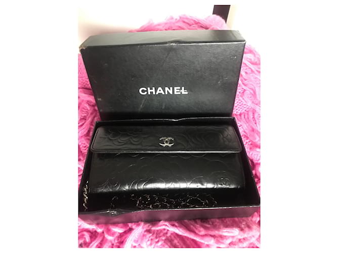 Wallet On Chain Chanel Kamelie WOC Schwarz - Ansicht 4