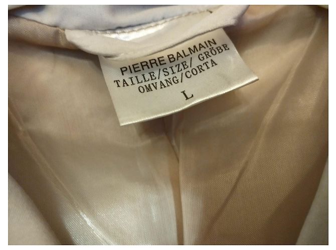 PIERRE BALMAIN LANGE SAND-TRENCHJACKE TL ODER T 42/44/46 Beige - Ansicht 5