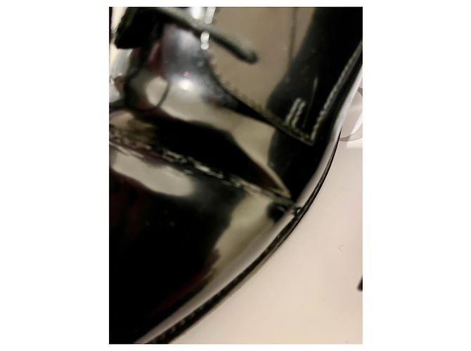 Derbies à lacets vernis Dior Noir - vue 5