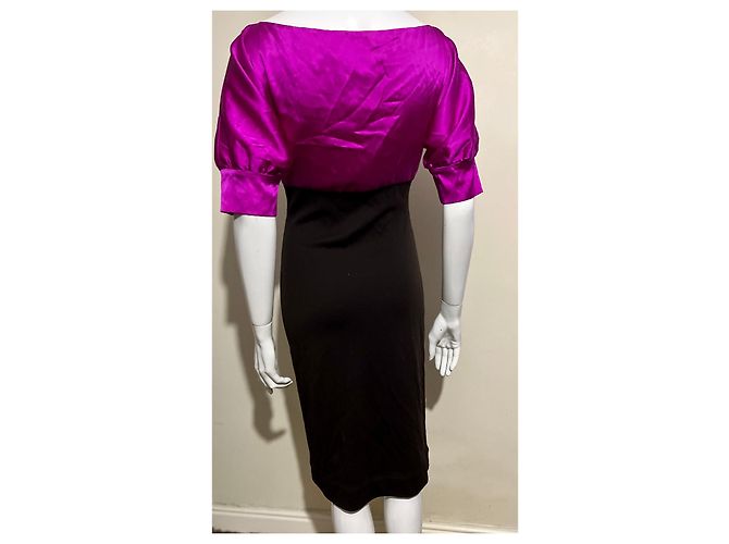Diane Von Furstenberg DvF Vintage Kitt Kleid Pink Schokolade - Ansicht 3