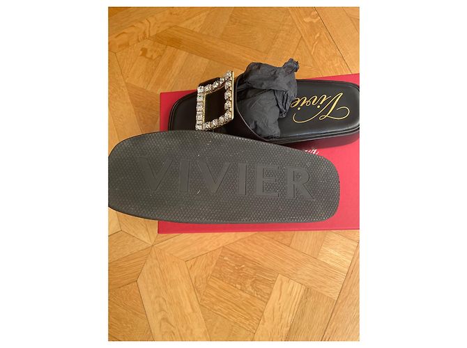 Mules Roger Vivier in pelle nera Nero - vista 4