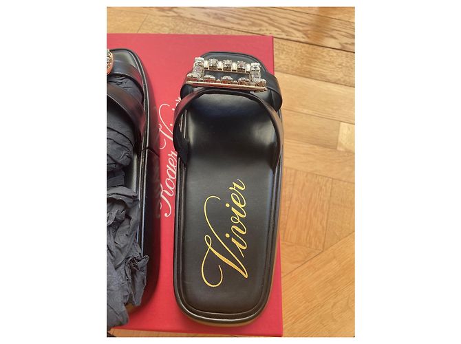 Mules Roger Vivier in pelle nera Nero - vista 6