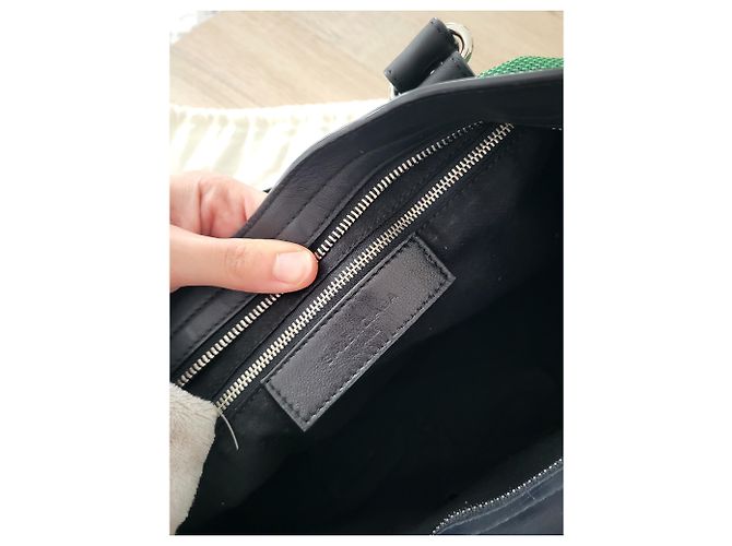 City Bolsa Balenciaga Verde e Amarela - vista 9