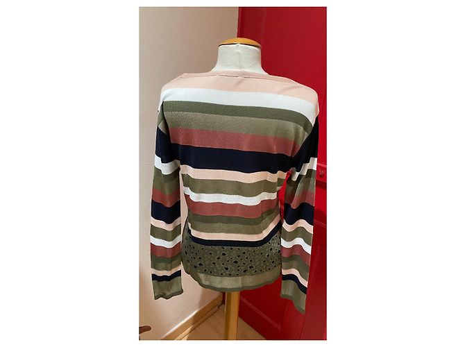Autre Marque Devernois Pullover Mehrfarbig Wolle Viscose Mehrfarben - Ansicht 2