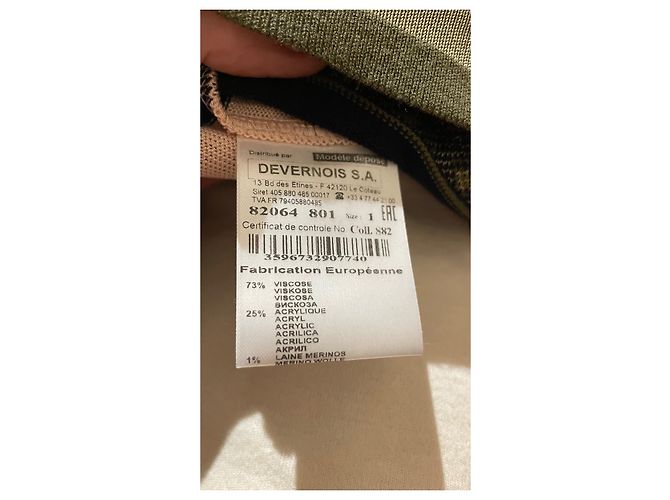 Autre Marque Devernois Pullover Mehrfarbig Wolle Viscose Mehrfarben - Ansicht 3