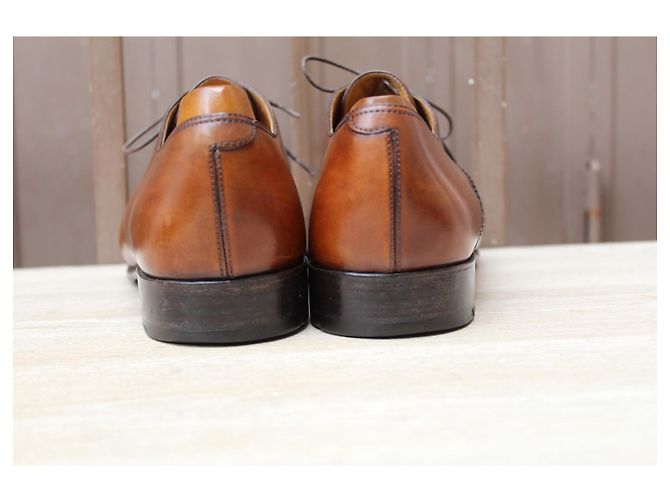 CHAUSSURE BERLUTI RAPIECE RIPRESA EN CUIR SCRITTA 10 / 44 SUPER CONDIZIONI SCARPE DA UOMO Multicolore - vista 5