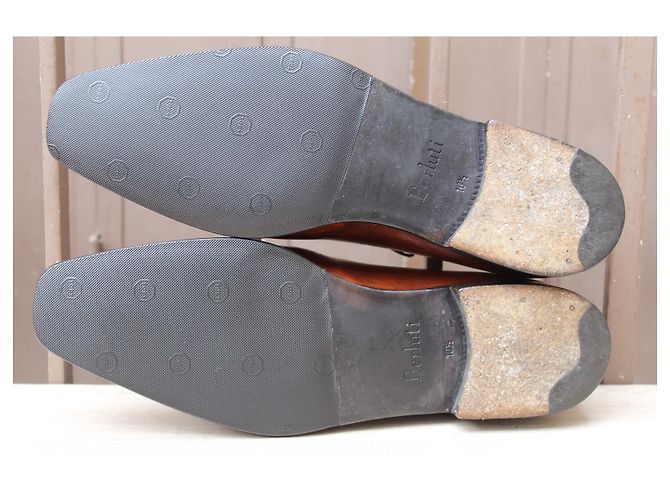SCARPE BERLUTI ALESSANDRO GALET CUIR SCRITTA 10,5 44,5 SUPER CONDIZIONI SCARPE DA UOMO - vista 6