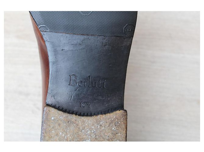 SCARPE BERLUTI ALESSANDRO GALET CUIR SCRITTA 10,5 44,5 SUPER CONDIZIONI SCARPE DA UOMO - vista 7