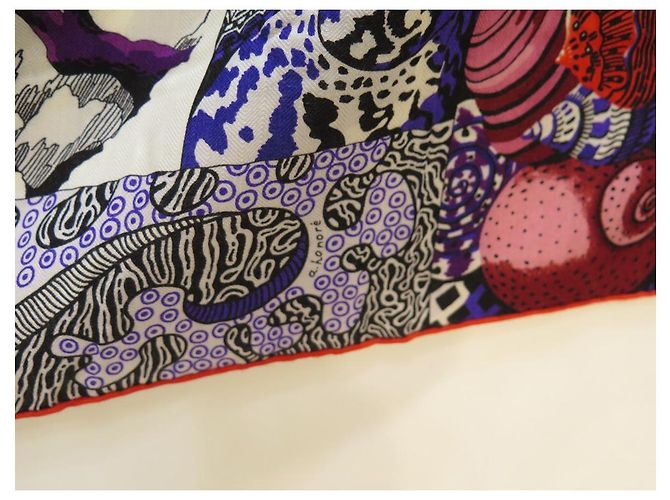 Aline Hermès NEW HERMES SCIALLE NAP IN PARADISE CASHMERE E SETA + SCATOLA SCIALLE SCIALLE Multicolore - vista 6