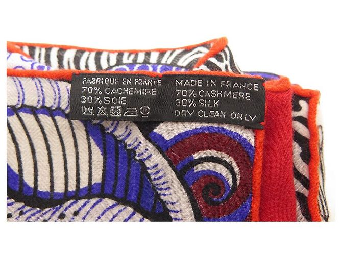 Aline Hermès NEW HERMES SCIALLE NAP IN PARADISE CASHMERE E SETA + SCATOLA SCIALLE SCIALLE Multicolore - vista 8