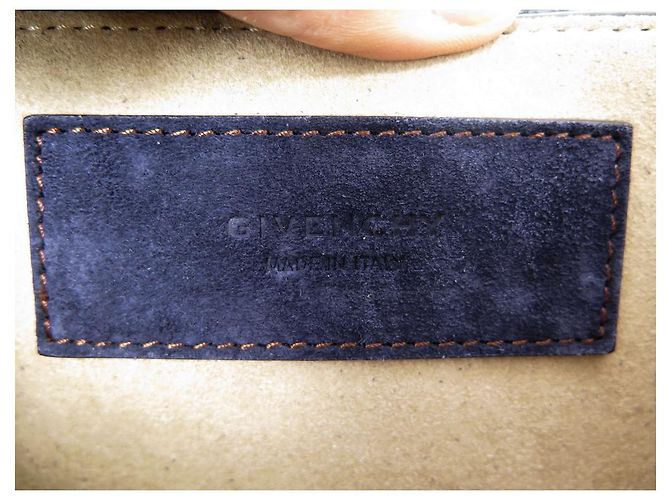 NUOVA BORSA GIVENCHY PICCOLA CON FRANGE GV3 BORSA A MANO A SPALLA IN CAMOSCIO BLU Blu navy - vista 9