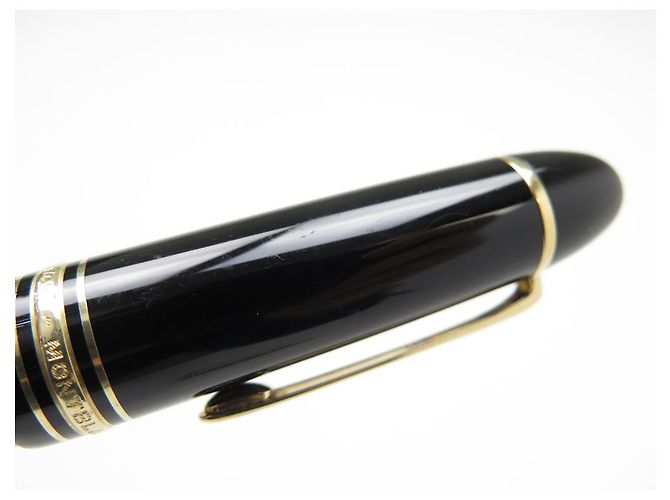 MEISTERSTUCK MONTBLANC FEDERSTIFTE 149 GOLDSCHWARZES HARZ + LANCEL STIFTETUI - Ansicht 16