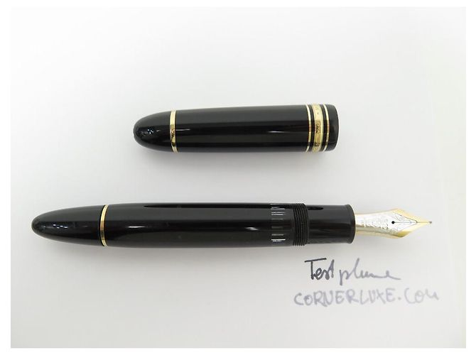 MEISTERSTUCK MONTBLANC FEDERSTIFTE 149 GOLDSCHWARZES HARZ + LANCEL STIFTETUI - Ansicht 9