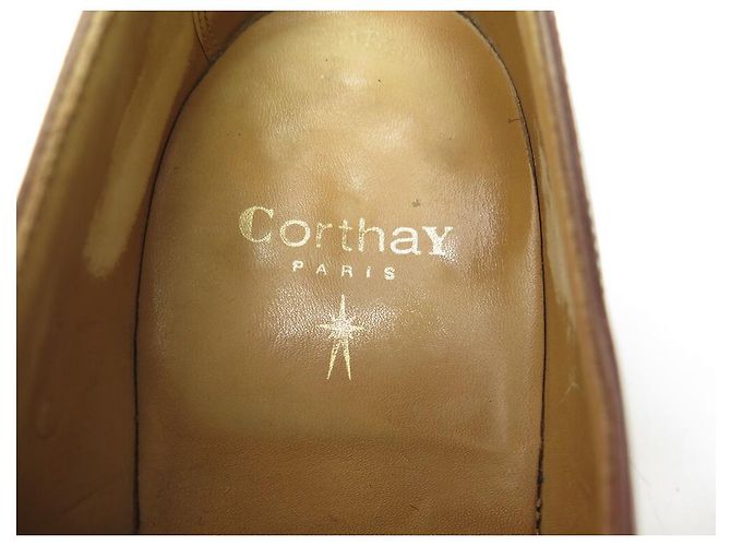 SCARPE CORTHAY RICHELIEU 4 garofani 8.5 42.5 PELLE PATINA + SCARPE Marrone - vista 5