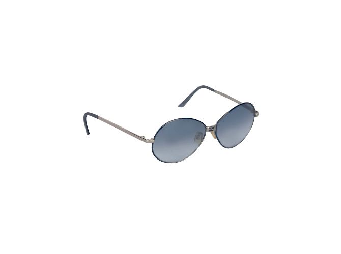Fendi Oval Gradient Aviator Sunglasses Blue - view 3