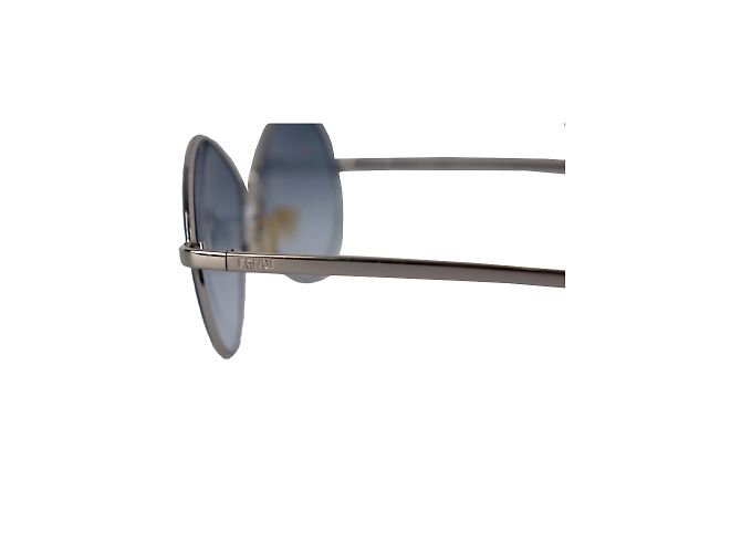 Fendi Oval Gradient Aviator Sunglasses Blue - view 6