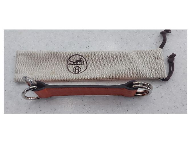 Hermès Hermes Krokoleder Schal Gürtel orange - Ansicht 4