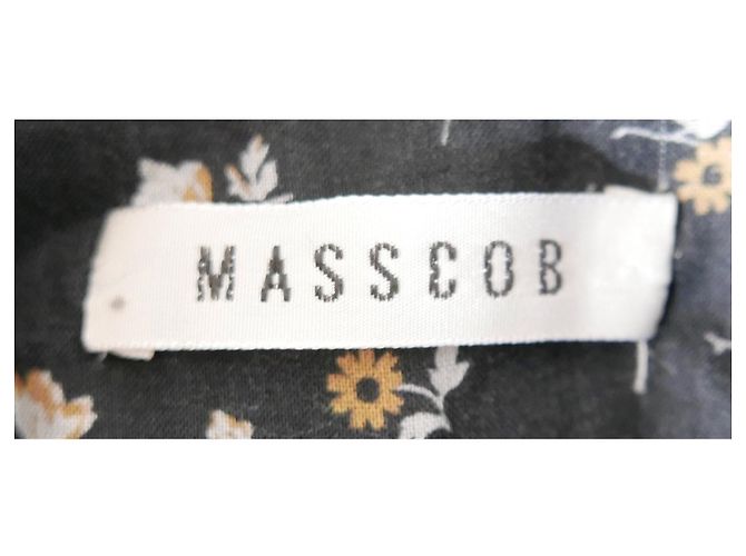 Jaqueta acolchoada de algodão floral masscob Preto - vista 5