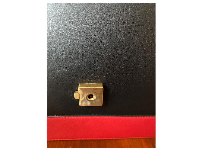 Gucci blu marino, Verde e Rosso Pelle di vitello liscia Pelle Large Dionysus Bamboo Blu navy - vista 4