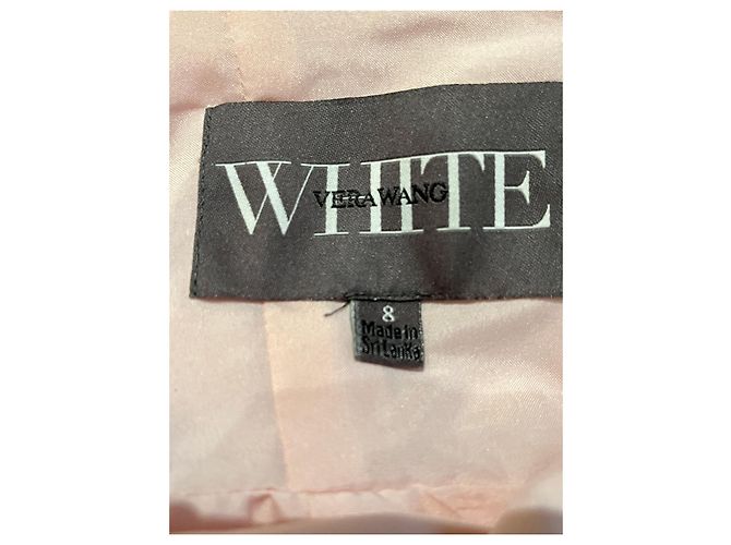 Vera Wang Errötendes, gekräuseltes Abendkleid Pink - Ansicht 10