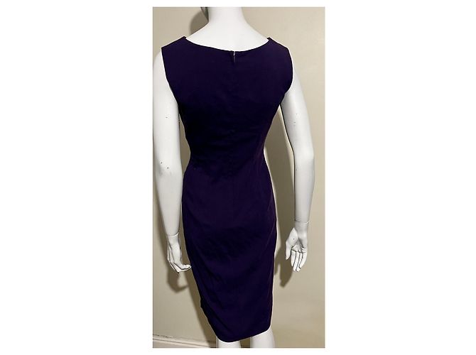 Alberta Ferretti vestido violeta de mezcla de lana Morado oscuro - vista 2