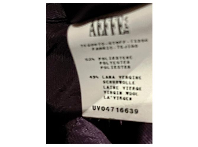 Alberta Ferretti vestido violeta de mezcla de lana Morado oscuro - vista 8