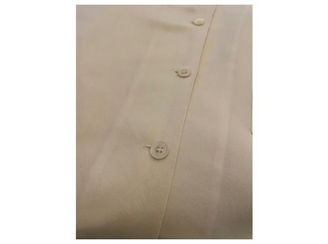 Irene Van Ryb Irène Van Ryb "Le Costume" Gerade geschnittene Jacke aus elfenbeinfarbenem Leinengemisch Beige - Ansicht 4