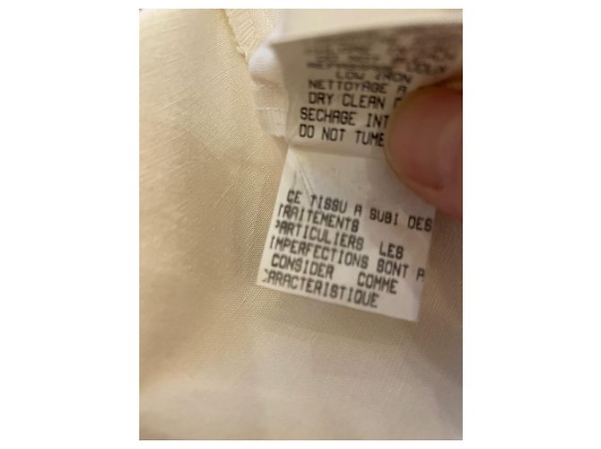 Irene Van Ryb Irène Van Ryb "Le Costume" Gerade geschnittene Jacke aus elfenbeinfarbenem Leinengemisch Beige - Ansicht 7