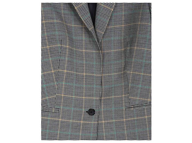 Ba&Sh Multicolor Polyester/Wool Checkered Blazer & Pants Set - view 3
