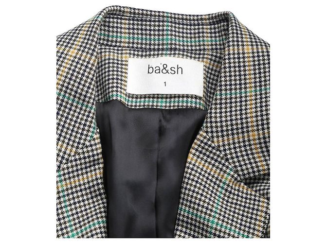Ba&Sh Multicolor Polyester/Wool Checkered Blazer & Pants Set - view 5