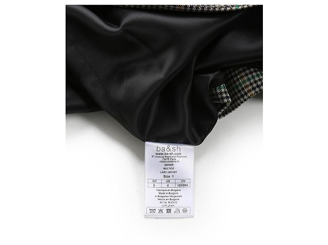 Ba&Sh Multicolor Polyester/Wool Checkered Blazer & Pants Set - view 6