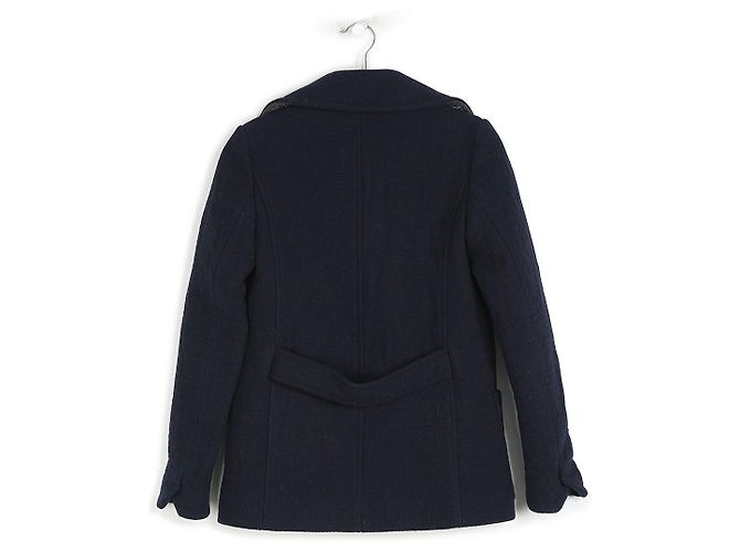 Abrigo forrado de lana azul marino con botones de Zadig & Voltaire - vista 2