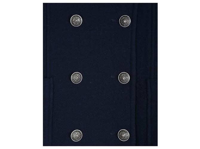 Abrigo forrado de lana azul marino con botones de Zadig & Voltaire - vista 3