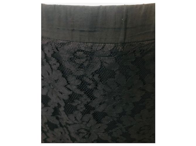 falda de encaje Marina Rinaldi Negro - vista 2