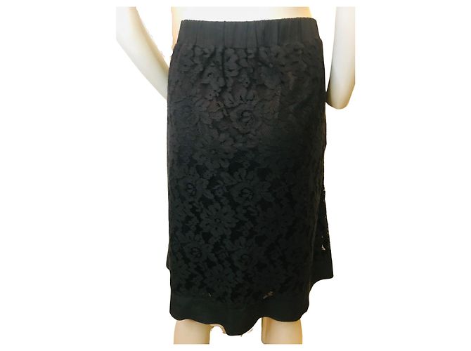 falda de encaje Marina Rinaldi Negro - vista 4