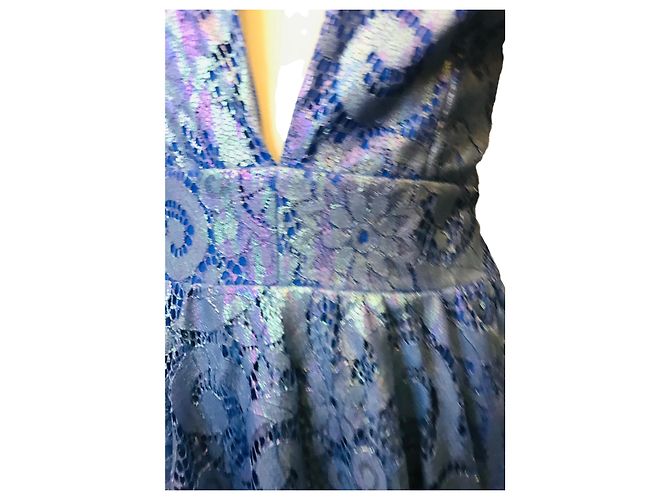 Autre Marque Alcoholic guipure dress Blue - view 2
