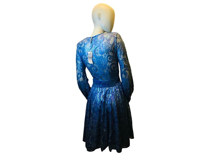 Autre Marque Alcoholic guipure dress Blue - view 4