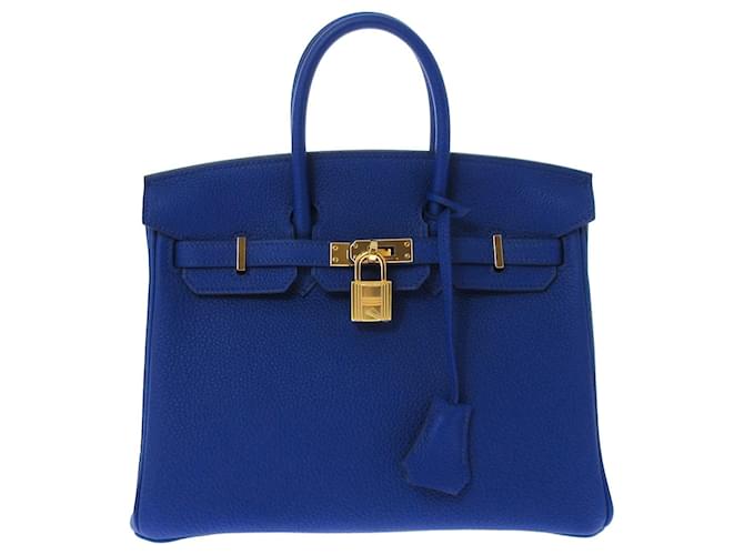 Hermès HERMES BIRKIN 25 Blue Leather ref.831216 Joli Closet