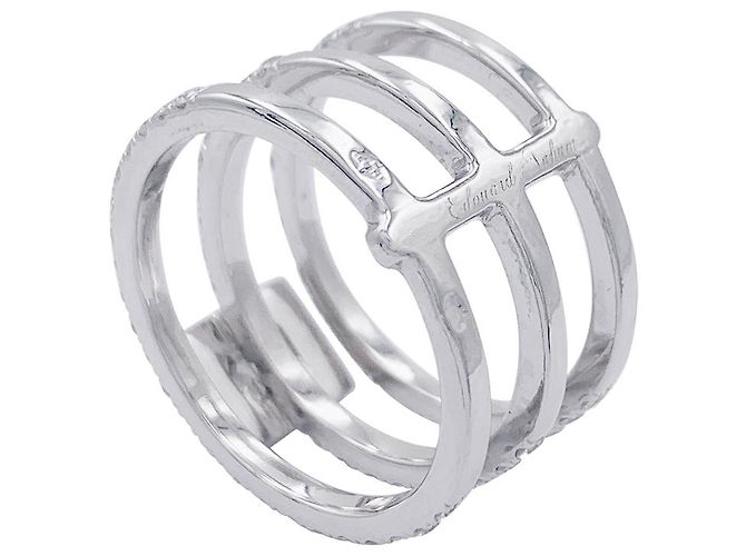 Bague Edouard Nahum, "Trilogie Emeraude", diamants, or blanc. - vue 7