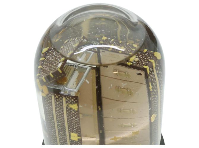 LOUIS VUITTON Wardrobe Trunk Snow Globe 2009 limited year Clear LV Auth 37516 - view 6