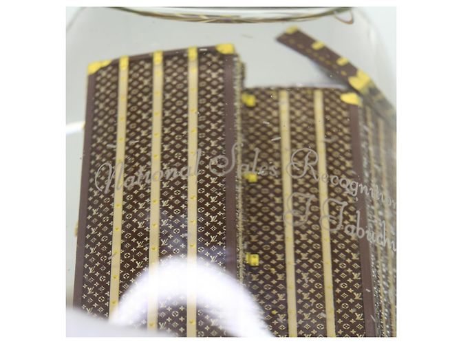 LOUIS VUITTON Wardrobe Trunk Snow Globe 2009 limited year Clear LV Auth 37516 - view 8