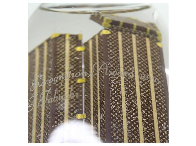 LOUIS VUITTON Wardrobe Trunk Snow Globe 2009 limited year Clear LV Auth 37516 - view 9
