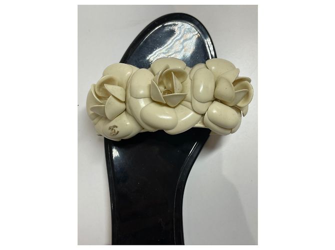Chanel Sandali Camelia bicolore Nero - vista 10