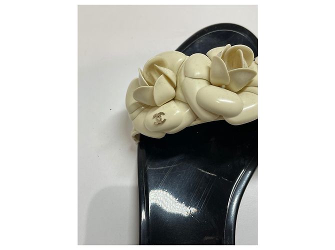 Chanel Sandali Camelia bicolore Nero - vista 9