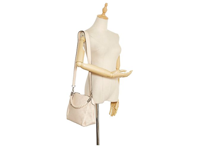Louis Vuitton monogramma bianco Mahina Babylone catena BB - vista 11