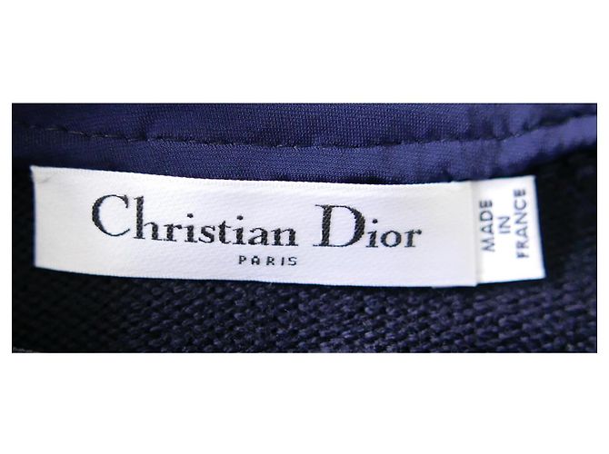 Pre-autunno Dior 15 Peplo in maglia con paillettes Blu navy - vista 11