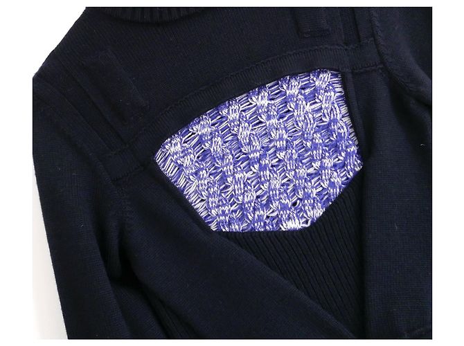 Pre-autunno Dior 15 Peplo in maglia con paillettes Blu navy - vista 6